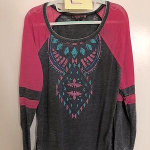 Pink & Grey Country Shirt